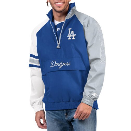 LA Dodgers Elite Half Zip Pullover Jacket