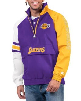 LA Lakers Elite Half Zip Pullover Jacket