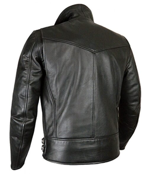 Elite Patrol Black Biker Classic Leather Jacket - Image 2