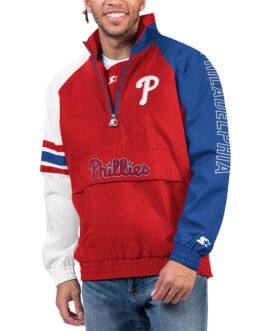 Philadelphia Phillies Elite Half Zip Pullover Jacket
