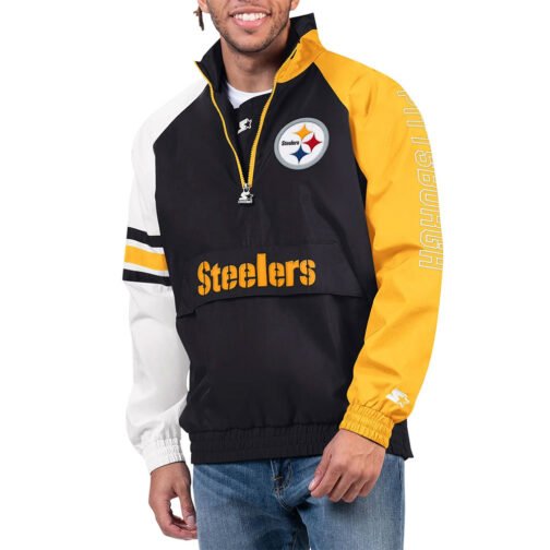 Pittsburgh Steelers Elite Half Zip Pullover Jacket