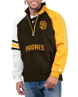 San Diego Padres Elite Half Zip Pullover Jacket