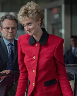 Elizabeth Debicki The Crown Season 5 Red Coat