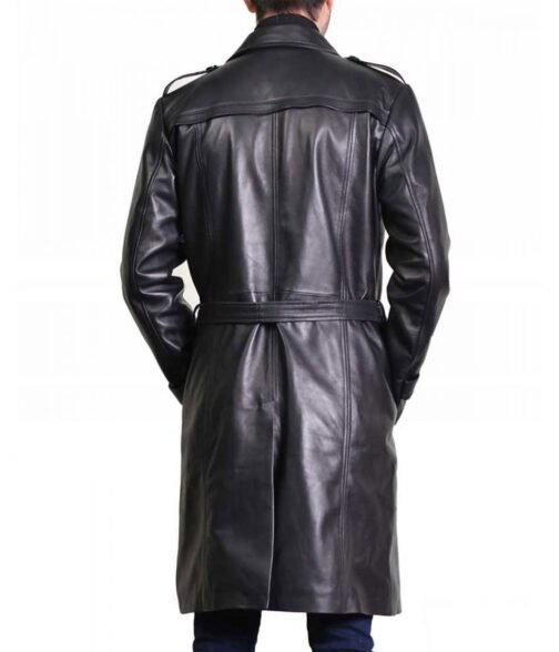 Elon Musk Belted Leather Coat - Image 2