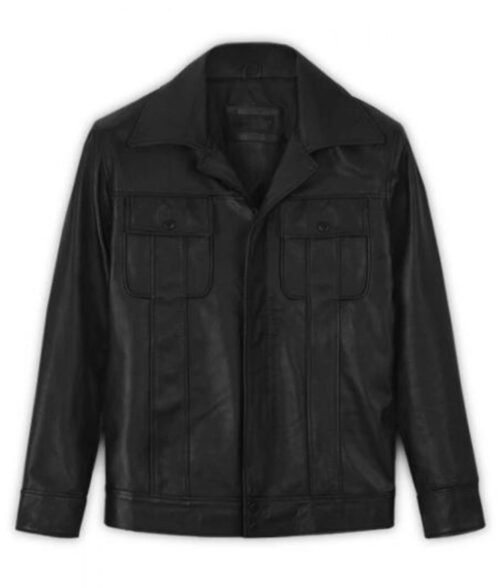 Elvis Presley Singer 1968 Leather Jacket - Image 4