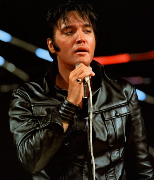 Elvis Presley Singer 1968 Leather Jacket - Image 11