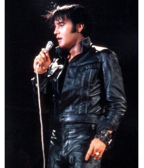 Elvis Presley Singer 1968 Leather Jacket - Image 12