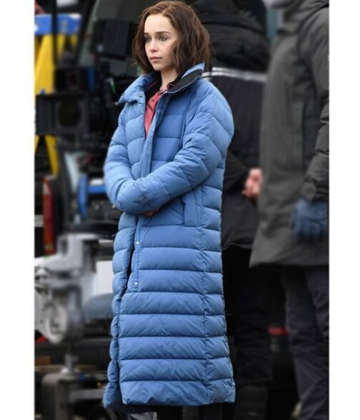 Secret Invasion Emilia Clarke Blue Coat - Image 6