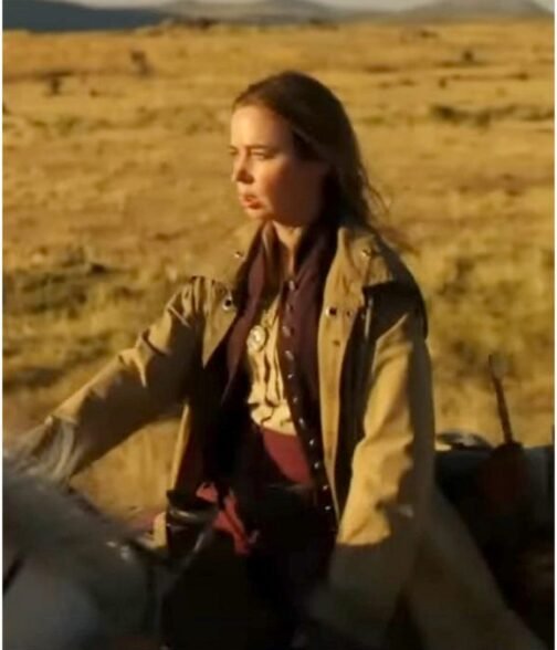 The English Emily Blunt Beige Coat - Image 3