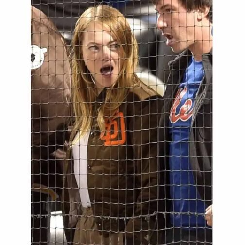 San Diego Padres Emma Stone Bomber Brown Jacket - Image 9