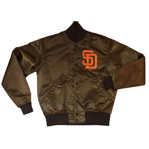 San Diego Padres Emma Stone Bomber Brown Jacket