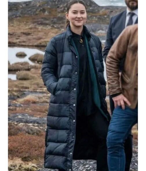 Nivi Pedersen Borgen Puffer Black Coat