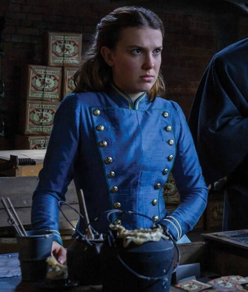 Millie Bobby Brown Enola Holmes 2 Military Jacket - Image 6