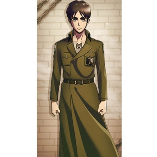 Attack on Titan S03 Eren Jaeger Green Coat - Image 2