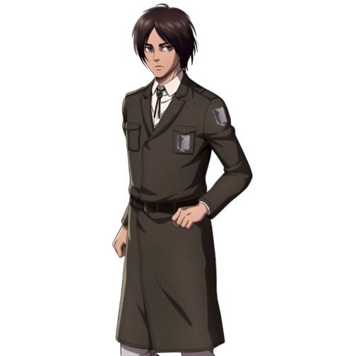 Attack on Titan S03 Eren Jaeger Green Coat - Image 3