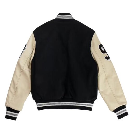 Eric Emanuel Letterman Wool/Leather Jacket - Image 6