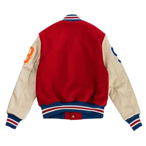 Eric Emanuel Letterman Wool/Leather Jacket - Image 4