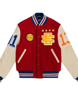 Eric Emanuel Letterman Wool/Leather Jacket