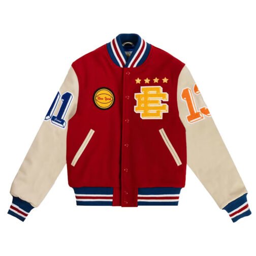 Eric Emanuel Letterman Wool/Leather Jacket