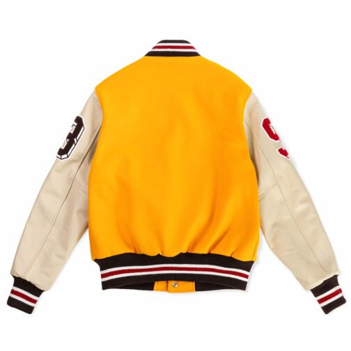 Eric Emanuel Letterman Wool/Leather Jacket - Image 5