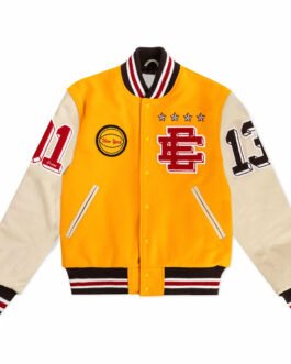 Eric Emanuel Letterman Wool/Leather Jacket