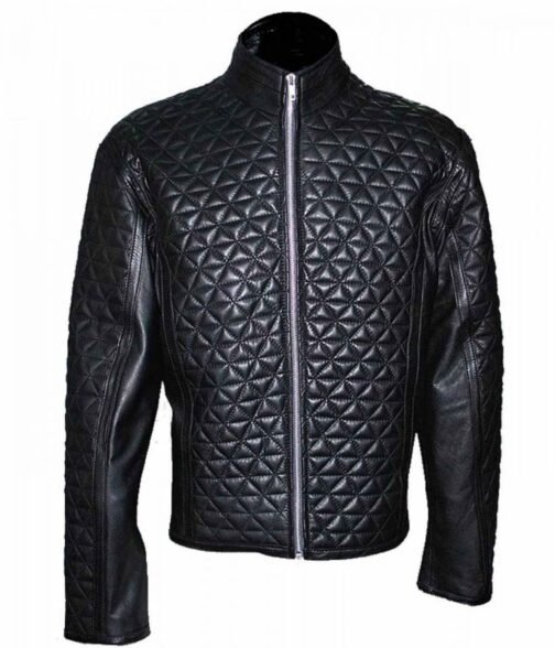 Alexander Skarsgard True Blood Quilted Leather Jacket