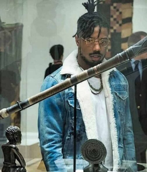 Black Panther Michael B. Jordan Jean Jacket - Image 9