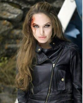 Eternals Angelina Jolie Biker Leather Jacket