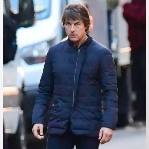Mission Impossible The Final Reckoning Puffer Blue Jacket - Image 5