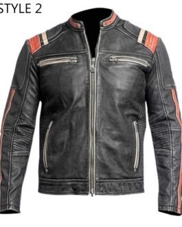 Will Ferrell Eurovision Cafe Racer Leather Jacket