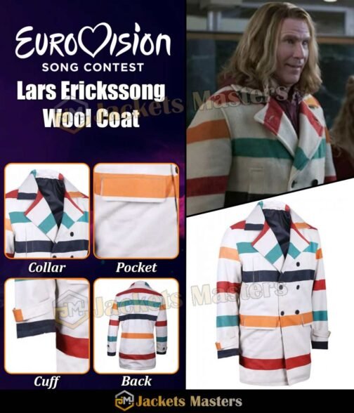 Eurovision Song Contest Will Ferrell Peacoat - Image 8
