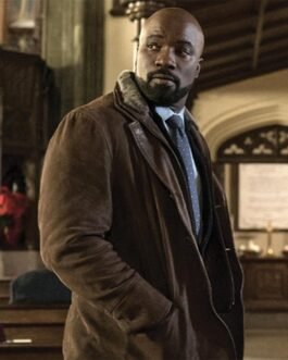 Evil Season 3 Mike Colter Brown Leather Coat
