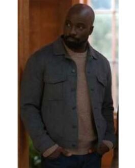 Evil Mike Colter Gray Trucker Jacket
