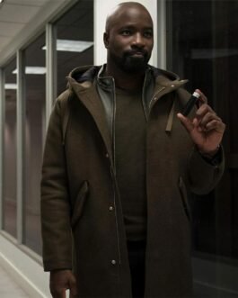 Mike Colter Evil Season 2 Green Wool Coat