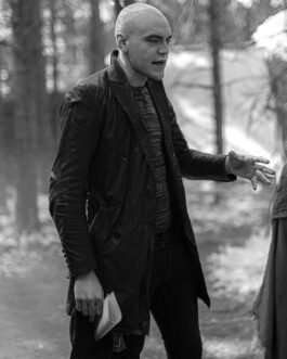 Jikirag Alexander J. Baxter Black Leather Coat