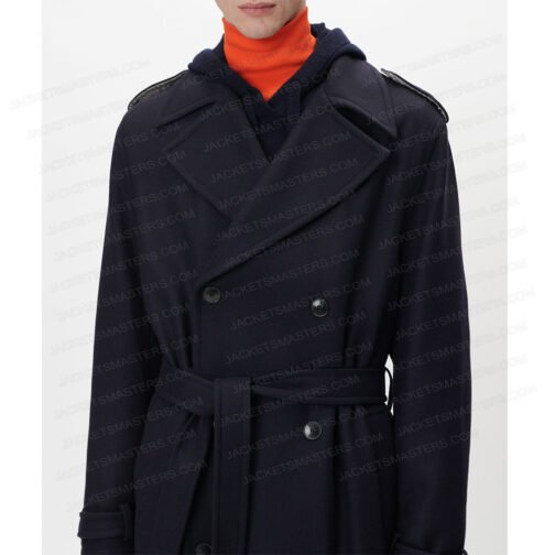 Halston Ewan Mcgregor Wool Trench Coat - Image 5