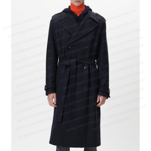 Halston Ewan Mcgregor Wool Trench Coat