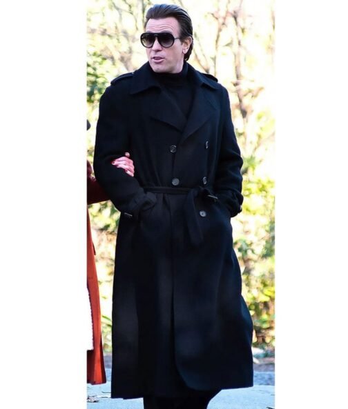 Halston Ewan Mcgregor Wool Trench Coat - Image 7