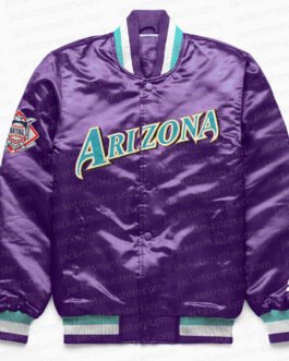Arizona Diamondbacks Exclusive Purple Satin Jacket