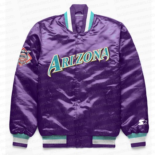Arizona Diamondbacks Exclusive Purple Satin Jacket