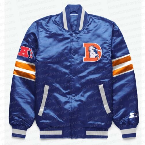 Denver Broncos Exclusive Blue Satin Jacket