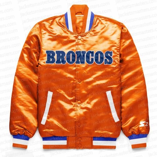Denver Broncos Exclusive Orange Satin Jacket