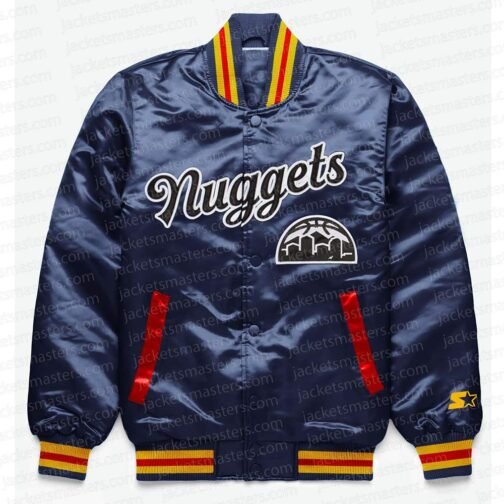 Denver Nuggets Exclusive Navy Satin Jacket