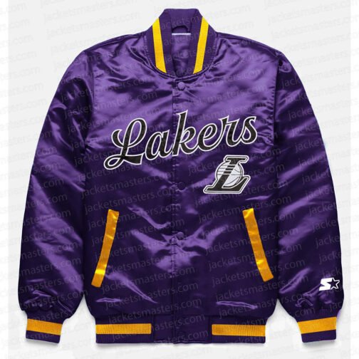 LA Lakers Exclusive Purple Satin Jacket