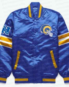 LA Rams Exclusive Blue Satin Jacket