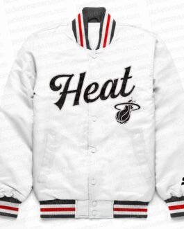Miami Heat Exclusive White Satin Jacket