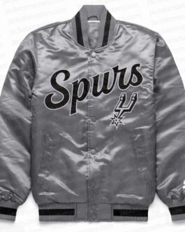 San Antonio Spurs Exclusive Gray Satin Jacket