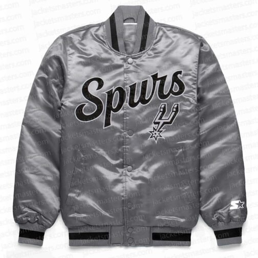 San Antonio Spurs Exclusive Gray Satin Jacket