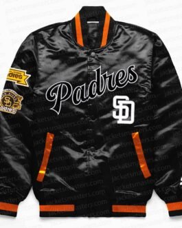 San Diego Padres Exclusive Black Satin Jacket