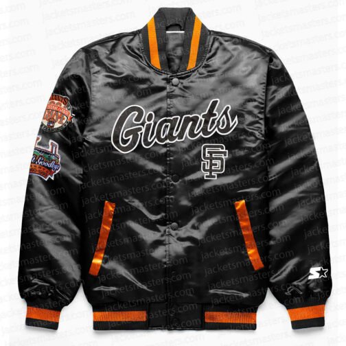 San Francisco Giants Exclusive Black Satin Jacket